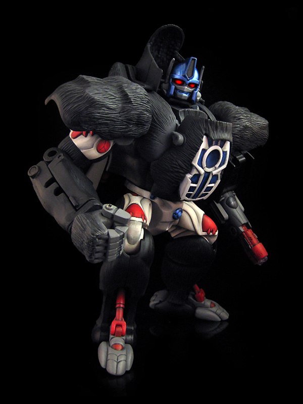 Transformers Custom   Ultimate Optimus Primal By Frenzy Rumble  (6 of 10)